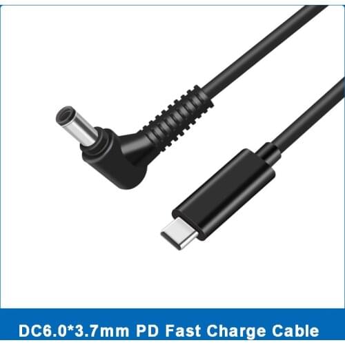 USB Type C to 6.0*3.7mm Power Charger Adapter USB C PD Laptop Charging Cable for Asus TUF Gaming FX705GM FX705GE FX705GD FX505