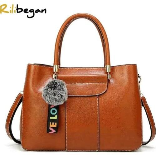 Vintage PU Shoulder Bag Women Casual Totes Bag High Quality Ladies Messenger Bag Large Capacity Fashion Handle Bag Handbags