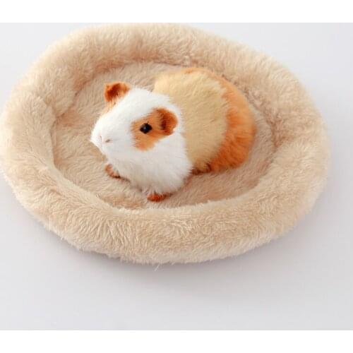 1PC Hamster Sleeping Bed Sofa Pet Sleeping Dog Winter Soft Fleece Guinea Pig Bed Pet Supplies Small Animal Cage Mini Mat