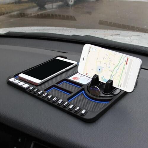 Car Dashboard Phone Holder Anti-Slip Mat Phone Mount Anti-skid Temporary Parking Card Phone Holder Anti-Slip Mat Phone Mount Ant