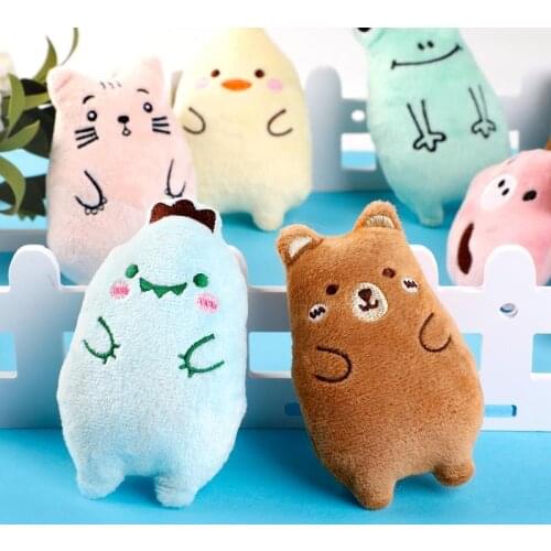 6Pcs Funny Cat Toy Bite-Proof Catnip Toys Cute Plush Animal Shaped Kitten Chewing Toy Herbe A Chat Pet Supplies