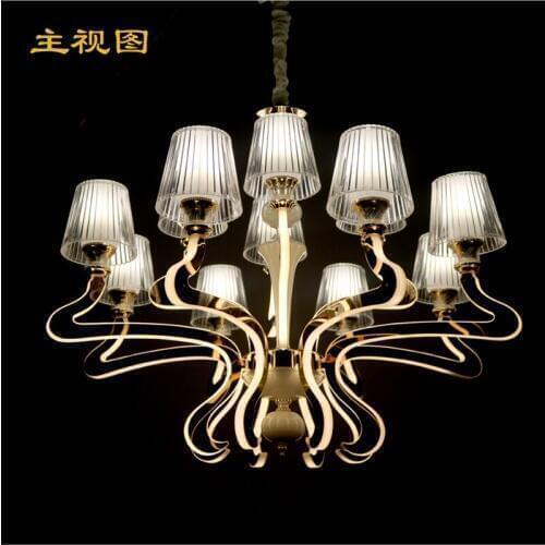 Acryl lamp body glow droplight 8 Heads Chandeliers night-light 110-220V LED bulb Simple personality Chandeliers Remote control