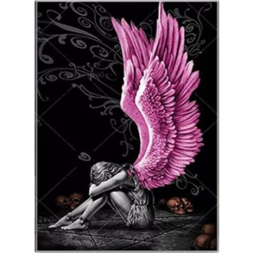 5D DIY handmade diamond painting angel girl full square diamond embroidery mosaic sentimental picture home decoration