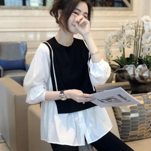 Blouse Women Shirt Spring 2021 Womens -Piece Vest Loose Top Blusas Mujer De Moda