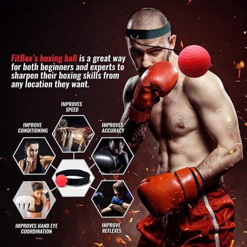 Boxing Reflex Speed Punch Ball MMA Sanda Boxer Raising Reaction Force Hand Eye Training Set Stress Gym Boxing Muay Thai Exercise