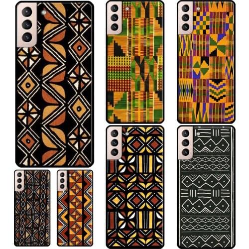 African Wax Print Design Phone Case For Samsung Galaxy S21 S20 Ultra Note 20 Note 10 S8 S9 S10 Plus S20 FE Cover