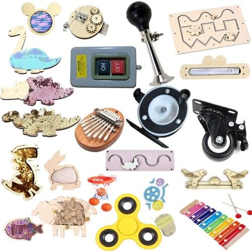 Dunk Fun Shooting Game With 3 Balls Children Busy Board DIY Toys Material Baby Montessori Sensory Activity Board Accessories