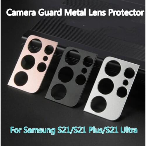 For Samsung Galaxy S21 Ultra S21 Plus Luxury Camera Guard Metal Lens Protector Case Cover for samsung s21 plus s21 ultra s21