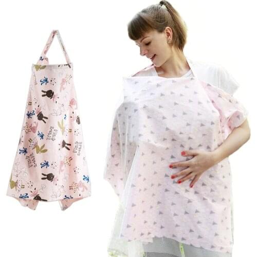 Breathable Maternity Privacy Apron Cotton Outdoor Breastfeeding Cover Nursing Cloth Adjustable Portable Baby Feeding Shield