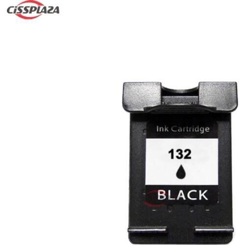 CISSPLAZA 1PC compatible for hp132 Ink Cartridge for Photosmart 2573 3183 5163 C9362HE Officejet 6213 Deskjet 5443 D4163