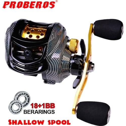 New High Quality Selling 18+1BB Fishing Reel Carbon Shell Metal Pattern Max Drag 10KG Baitcasting Reel Casting Reel Reel Fishing