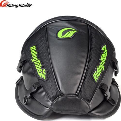 Motorcycle Leather Tail bags luggage trunk motorbike saddle bags racing shoulder oil tank bag tail bag Riding Tribe