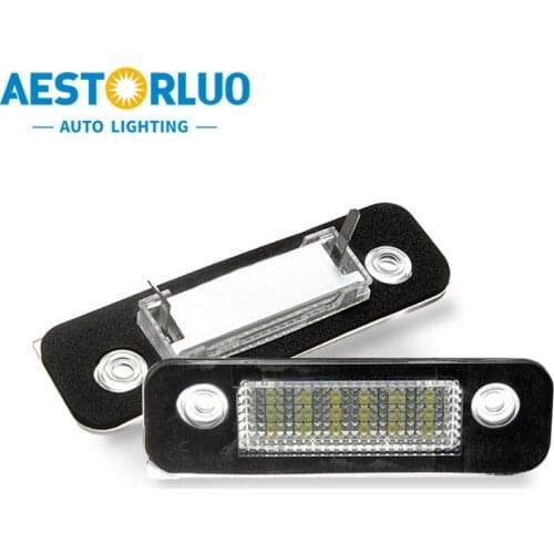 2pcs Error Free Factory Supply Car License Plate Light Lamp For Ford Fiesta Fusion Mondeo MK2 White 12V