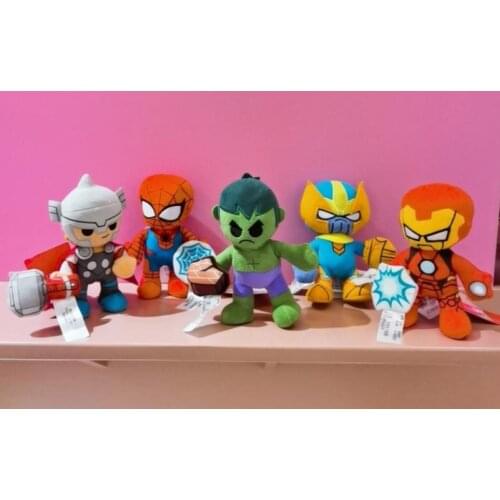 Loki Spiderman Thor Captain Hulk Thanos Ironman Plush Toy Kids Toys Gifts