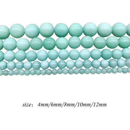 Natural Stone Bamboo Color Chalcedony Round Loose Charm Beads Fit Multi-purpose Jewelry Making 4 6 8 10 12MMPick Size J317