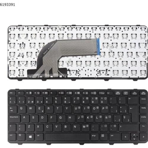 New Spanish Layout Replacement Keyboard for HP PROBOOK 440 G0 440 G1 445 G1 440 G2 445 G2 430 G2 BLACK FRANE