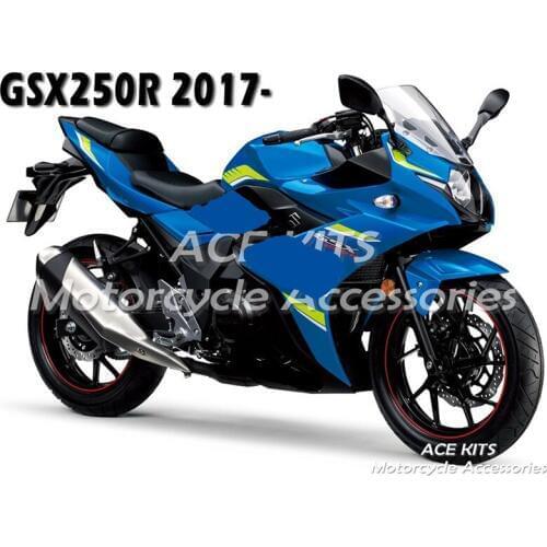 New ABS motorcycle Fairing For SUZUKI GSX250R 2017 Injection Bodywor astonishing Black Blue ACE No.26