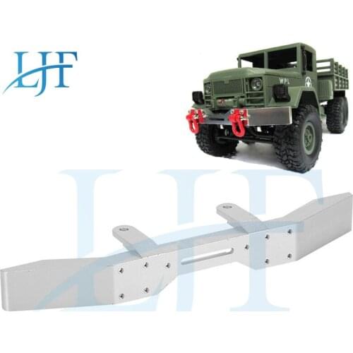 LJF RC Model Car &Truck Metal Front Bumper with hook for WPL B14 B16 B24 C14 C24 Q60 Q61 1/16 RC Trail Crawler Upgrade Part L188