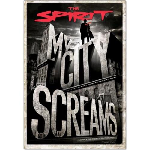 Custom The Spirit Movie Painting Home Room Wall Decoration Canvas Posters And Decoration Pictures 20x30cm,27x40cm,30x45cm