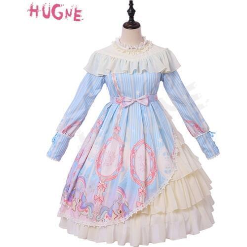 Unicorn ~ Long Sleeve Lolita Dress Mori Girl Princess Dress