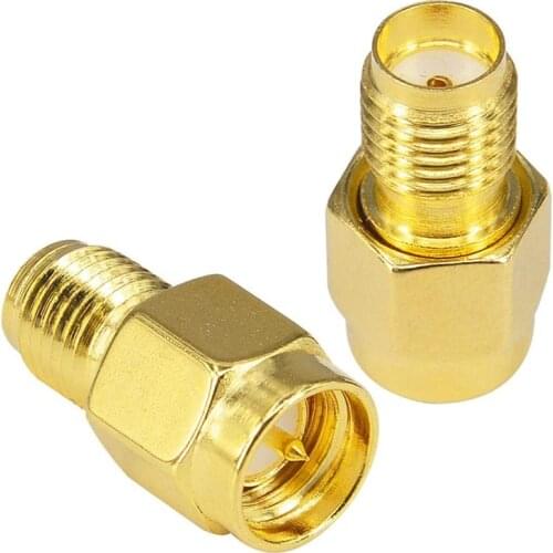 Connector SMA Male to SMA Female Adapter SMA Male Female Cable Connector for Radios WiFi Antenna Extension