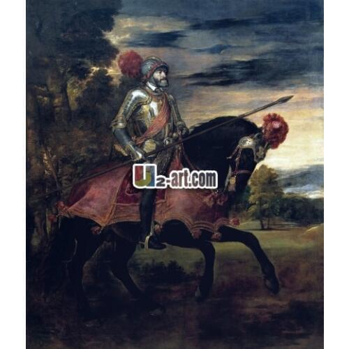 Christmas supplies decoration Canvas prints oil painting Reproduct classical art of carlos v Ticiano Figure-232