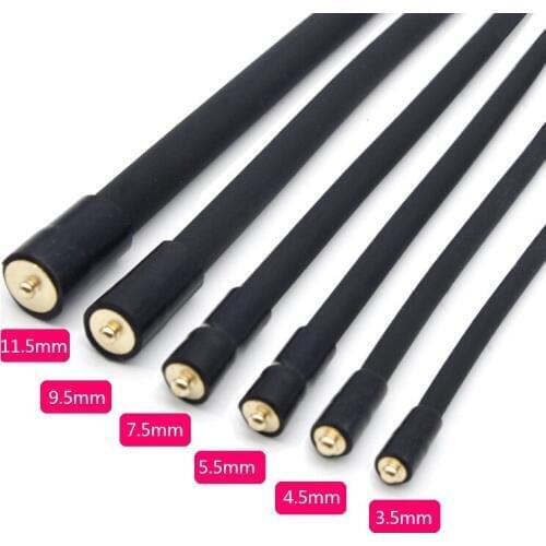 1pcs 345mm 5 size choose Silicone electro shock accessory electric stimulation urethral catheter dilator penis plug sex toy man