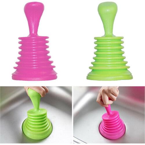 Kitchen Toilet Drain Plungers Bath Sink Power Pipe Dredging Tool Suction Cup Plug Toilet Bathroom Tools Suction Cup