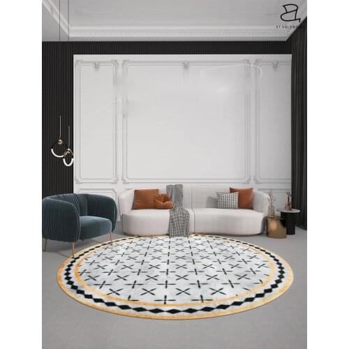 Modern Minimalist Carpet Ins White Italian Bedroom Bedside Blanket Living Room Coffee Table Floor Mat Tapis Rug salon rugs