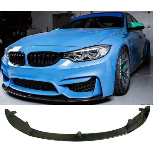 M-P Style Carbon fiber Front Bumper Lip Spoiler Fit For BMW F80 F82 M3 M4