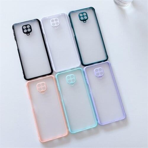 For Xiaomi Mi 11 Poco X3 NFC For Redmi 10 9 Pro Max 8 9S 10S 9A 9C 8A Shockproof Matte Candy Color Phone Case Protection Cover