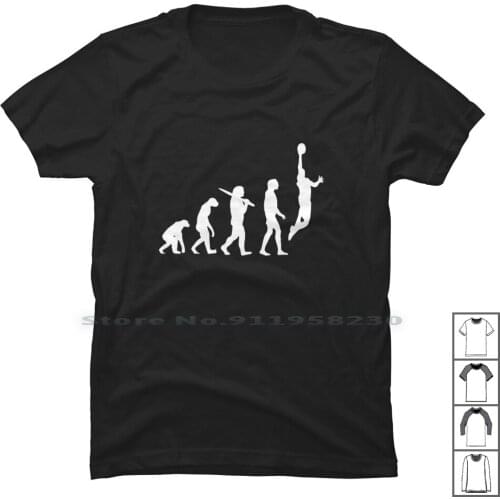 Awesome Evolution Of Baketball T Shirt 100% Cotton Evolution Some Ball We So Om Me Ba Ak