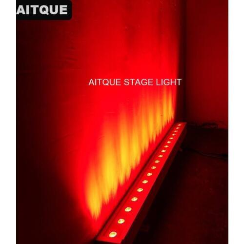 10lot Outdoor wash 18x3w controller dmx led wall washer linear rgb led 3w ip 65 outdoor led wash lights
