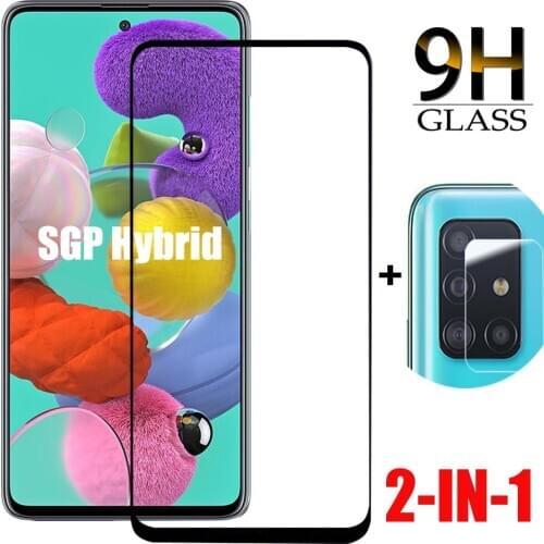 2-in-1 samusng A51 glass protective camera glasses for samsusng galaxy A51 A 51 a51 a 51 51 SM-A515F/DSN 6.5" phone screen film