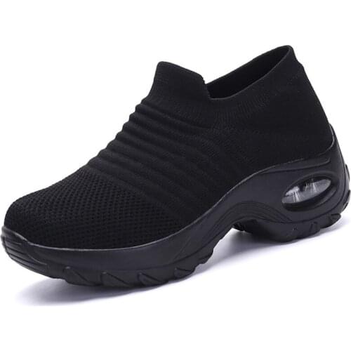 Flat Slip on Platform Tenis for Women 2021 Autumn Women Breathable Shoes Woman Mesh Sock Sneakers Shoes zapatillas aire mujer