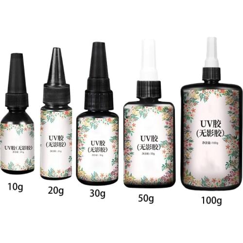 10g 20g 30g 50g 100g UV Resin Hard Type Crystal Clear Glue Curing Accessories Crystal Mold Soap Making Drop Shipping