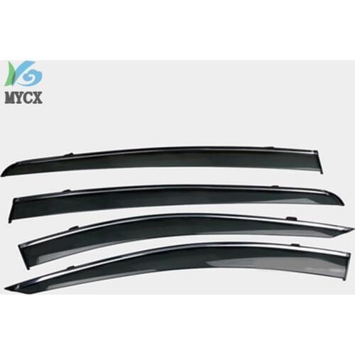 4PCS Car-covers Car Window Rain Shield Shelters Cover ABS Sun Window Visor Fit 2016-2018 new for KIA Sportage KX5 Auto parts