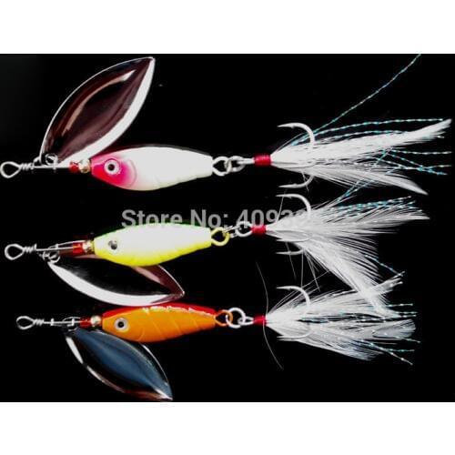5pcs 21g/15g/10g Bass lure Long casting Metal lure Fishing spinner Heavy fishing lure Metal VIB Good quality Free shipping