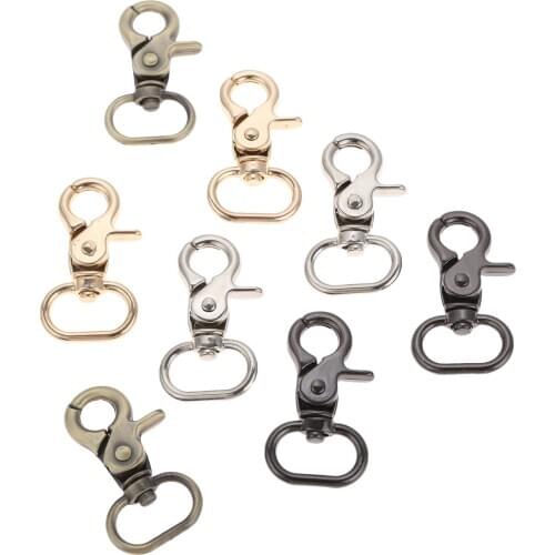 5 Pcs Zinc Alloy Dog Buckle Hook Strap Bag Clasp Lobster Dog Chain Trigger Clip Handbag Leather Buckle Hooks Crafts DIY Hardware