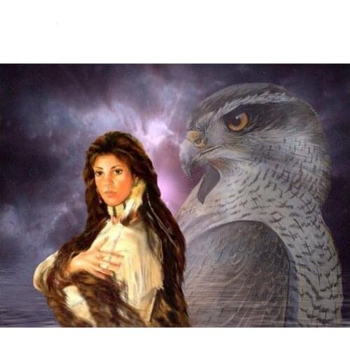 5d diamond embroidery Indian woman eagle diamond painting Cross Stitch Rhinestone painting diamond Mosaic home Decoration home