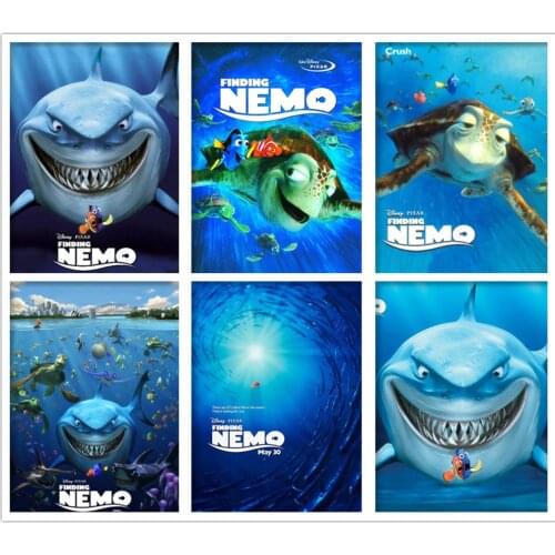 5d Diy Diamond Painting Disney Movie Cartoon Animal Poster Finding Nemo Diamond Mosaic Embroidery Cross Stitch Home Decor Gift