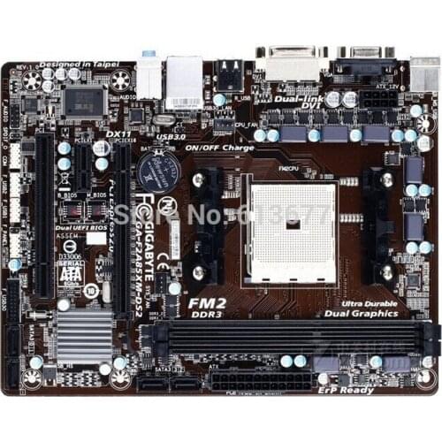 Free shipping original motherboard for Gigabyte GA-F2A85XM-DS2 F2A85XM-DS2 DDR3 Socket FM2 USB3.0 SATA 3.0 motherboard