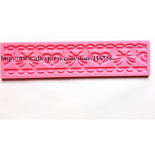 Free Shipping Fondant Cake Silicone Lace Mold Lace Tool Sugar Paste Sugar Art Tools Cake Decoration Style 6 Wholesale & Retail