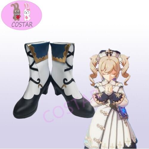 COSTAR Genshin Impact Barbara Cosplay Shoes Boots Halloween Carnival Cosplay Costume Accessories