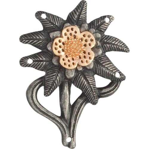 Hat Pin Badge Mountain Edelweiss Brooch Pin Hat Jewelry for Hat