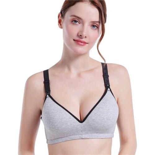 Front Closure Maternity Nursing Bras Cotton Pregnant Breastfeeding Bra Pregnancy Women Underwear Breast Feeding Open Cup Bra