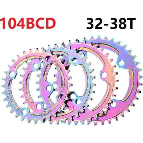 MTB 104 BCD Chainring 32/34/36/38t Chain Ring 8/9/10/11s Chainwheels BCD104 Narrow Wide Single Star Bicycle Accessories