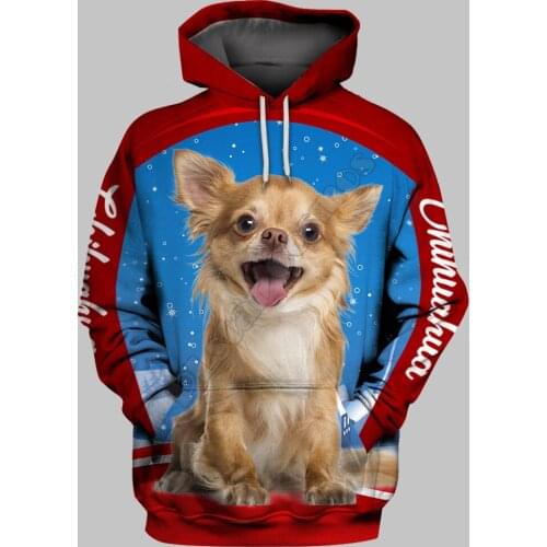 Chihuahua 3D Hoodies Printed Pullover Men For Women Funny Christmas Sweatshirts Cosplay Sweater Drop Shipping 01