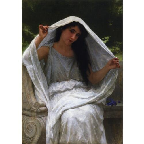 Handmade Oil painting reproduction The Veil by William Bouguereau