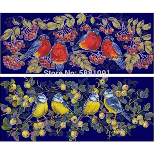 Red Sparrow and tit birds patterns Counted Cross Stitch 11CT 14CT DIY Cross Stitch Kits Embroidery Needlework Sets home decor